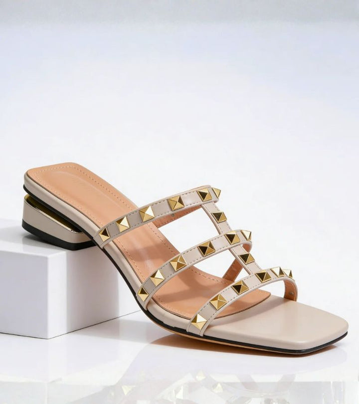 Odette | Sandalo Mule con finitura premium