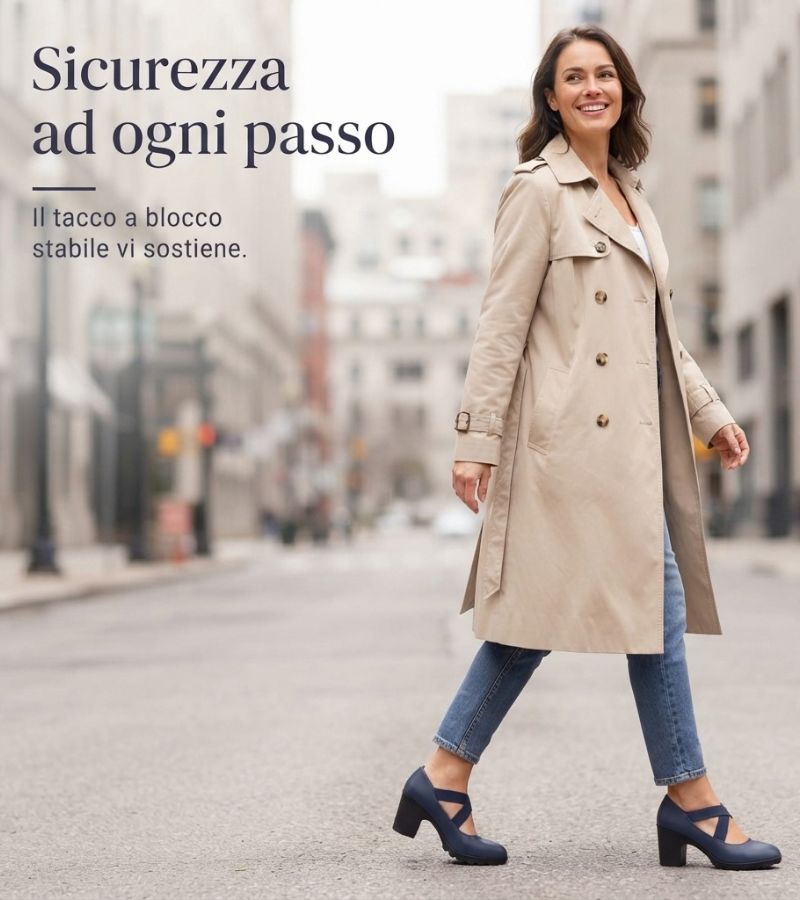 Mary Jane | Scarpe con Tacco e Cinghie Elastiche