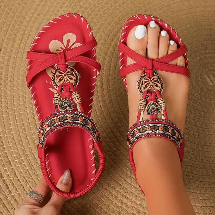 Colella | Sandali stile Ibiza – leggerezza, strass e comfort per tutta la giornata