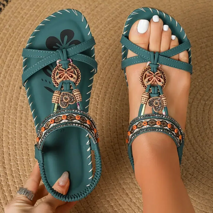 Colella | Sandali stile Ibiza – leggerezza, strass e comfort per tutta la giornata