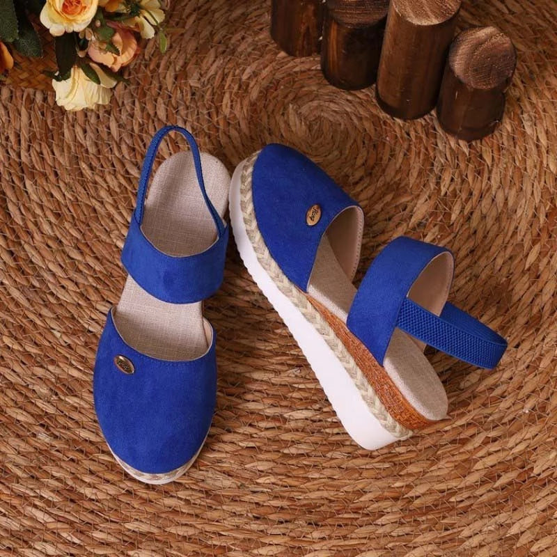 Antonella | Sandali ortopedici con plateau, traspiranti e casual