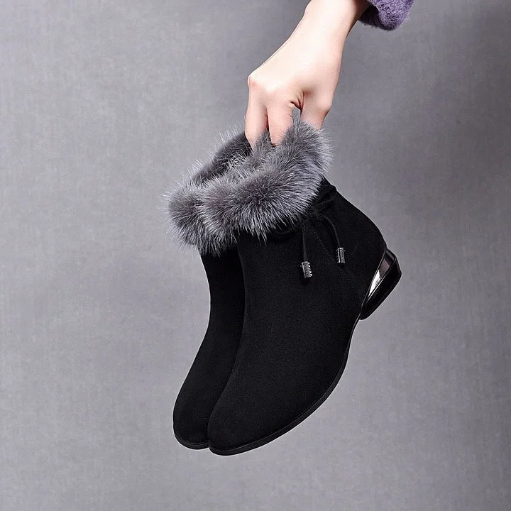 Eleganti | Stivaletti invernali foderati in pelliccia, chic e confortevoli