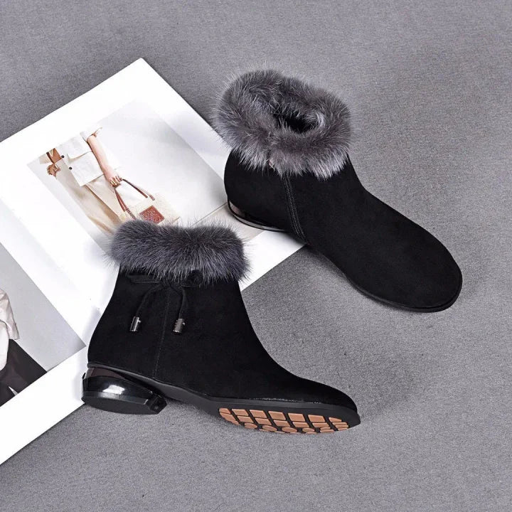 Eleganti | Stivaletti invernali foderati in pelliccia, chic e confortevoli